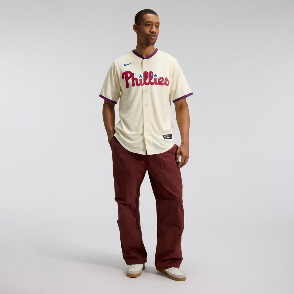 Men's Philadelphia Phillies White Home Replica MLB Baseball Jersey - view 13
