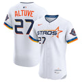 Men's Houston Astros Jose Altuve White 2025 City Connect Elite MLB Baseball Jersey - view 1