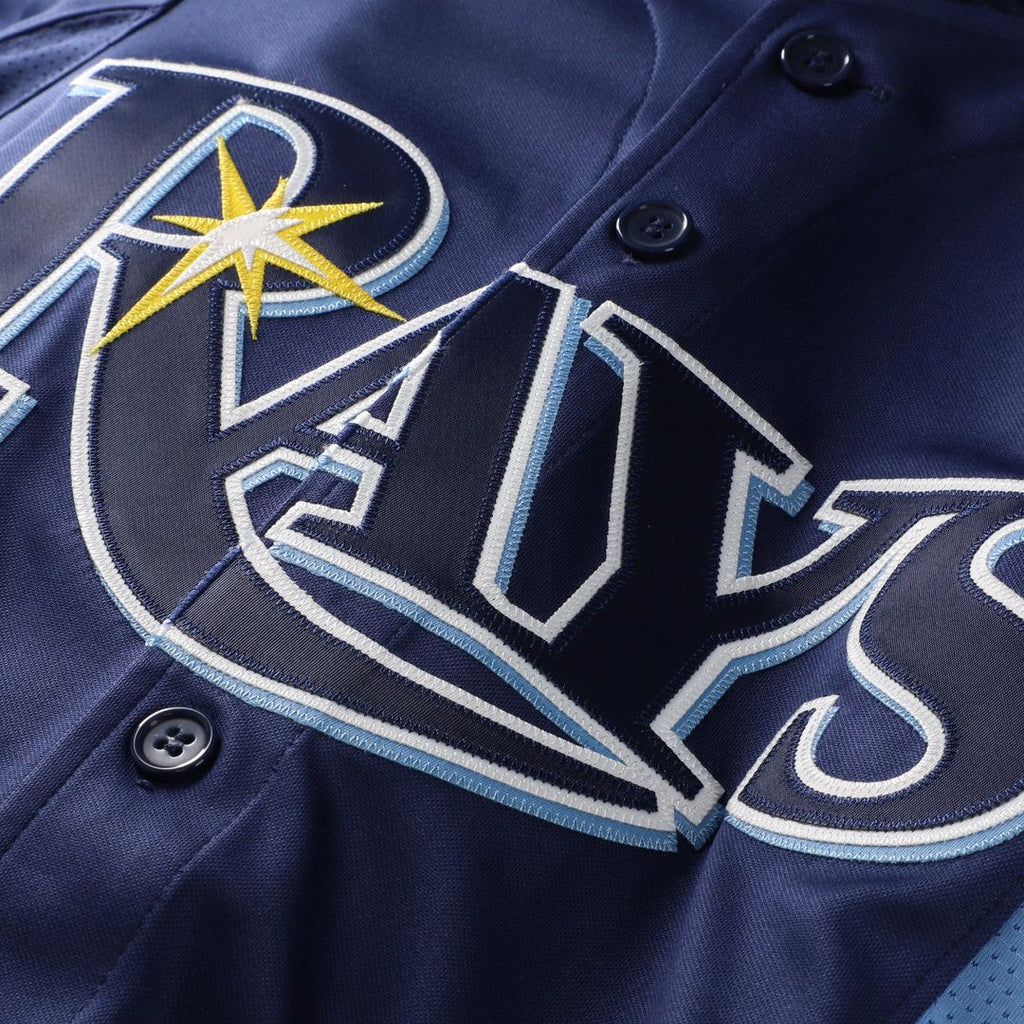 Men's Tampa Bay Rays David Price Blue Batting Practice MLB Baseball Jersey - view 4