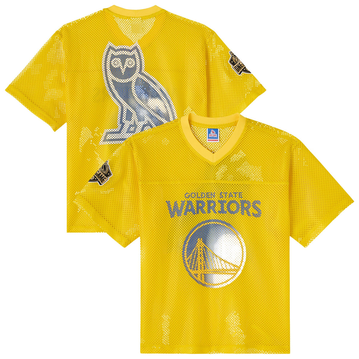 Men's Golden State Warriors X Mesh Football NBA Basketball Jersey - view 2