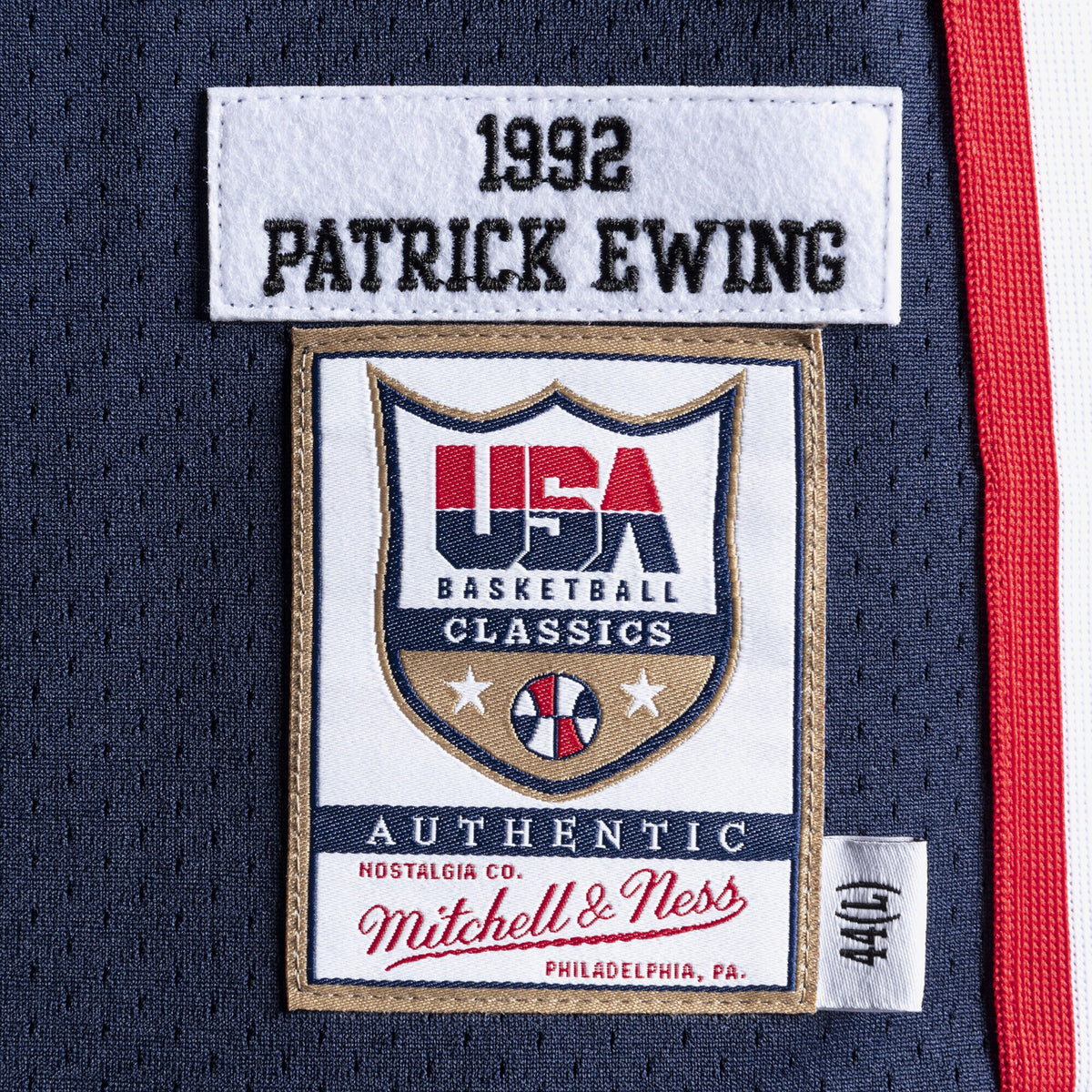 Men's USA Basketball Basketball Jersey Patrick Ewing 1992 Navy - view 4