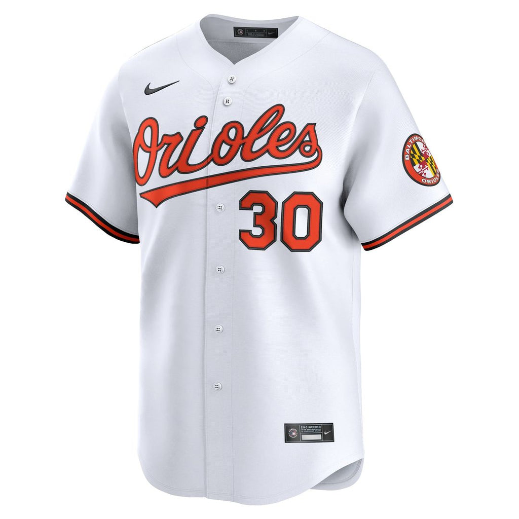 Men's Baltimore Orioles Grayson Rodriguez White Home Limited MLB Baseball Jersey - view 2