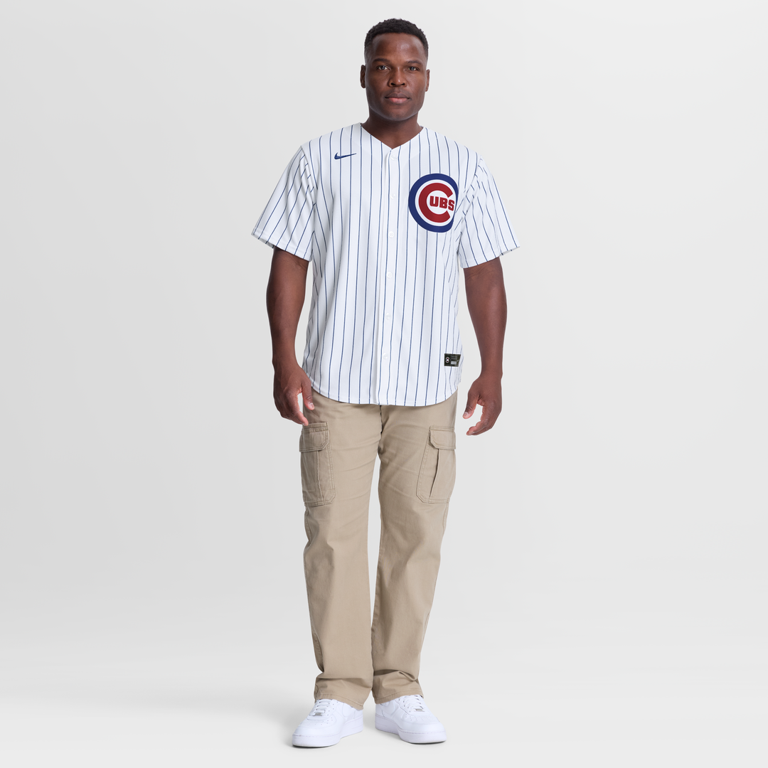 Men's Chicago Cubs Justin Steele White Home Replica MLB Baseball Jersey - view 4