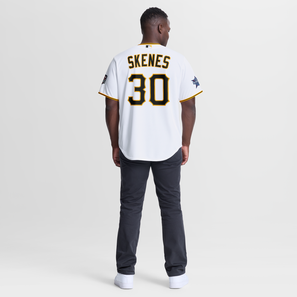 Men's 2026 All-Star Game Men's Pittsburgh Pirates Paul Skenes White Replica MLB Baseball Jersey - view 5