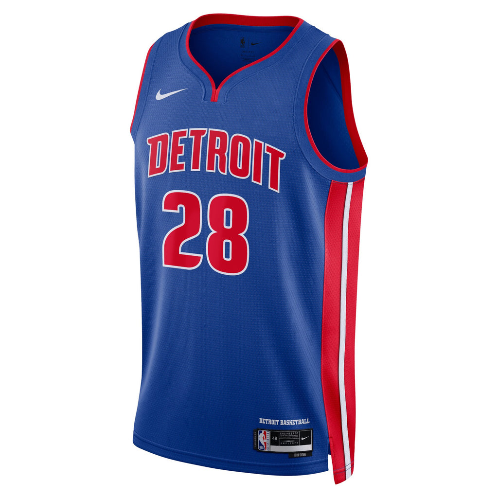 Unisex Isaiah Stewart Detroit Pistons Icon Edition Swingman NBA Basketball Jersey - Blue - view 2