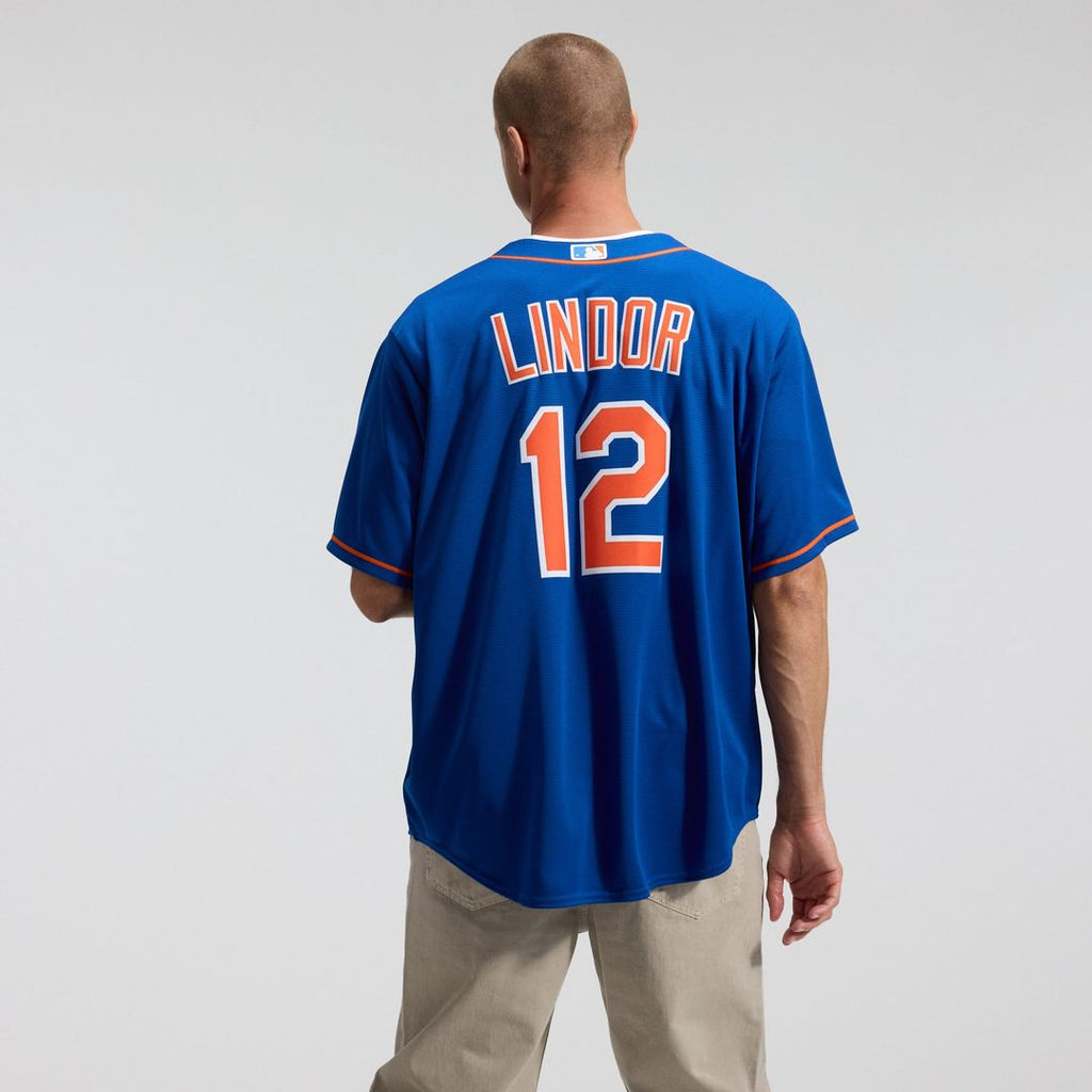 Men's New York Mets Francisco Lindor Royal Alternate Replica MLB Baseball Jersey - view 4