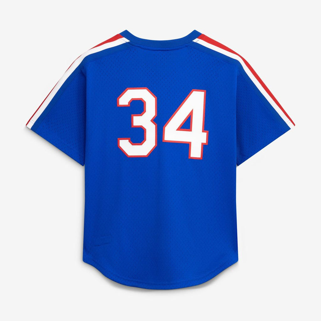 Men's Texas Rangers Nolan Ryan Royal Big & Tall Cooperstown Mesh Batting Practice MLB Baseball Jersey - view 3