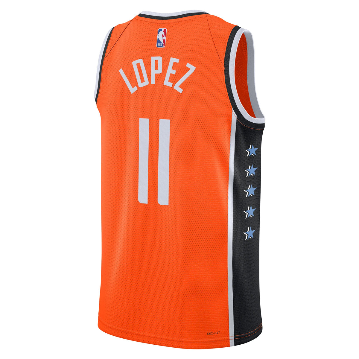 Unisex Brook Lopez LA Clippers 2025/26 City Edition Swingman NBA Basketball Jersey - Orange - view 4