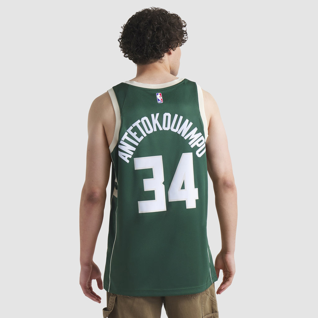 Men's Milwaukee Bucks Giannis Antetokounmpo Swingman NBA Basketball Jersey - view 6