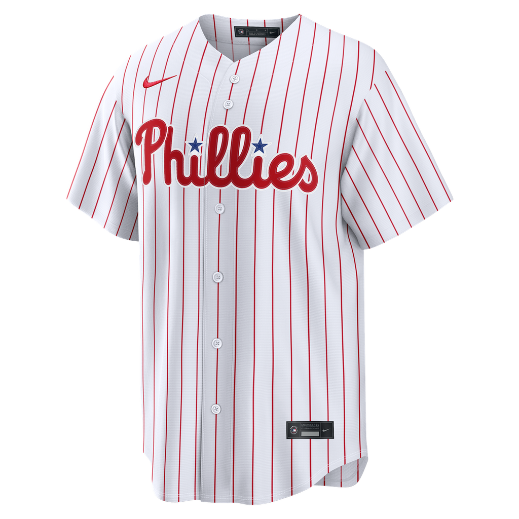 Men's Philadelphia Phillies Kyle Schwarber White Home Replica MLB Baseball Jersey - view 2