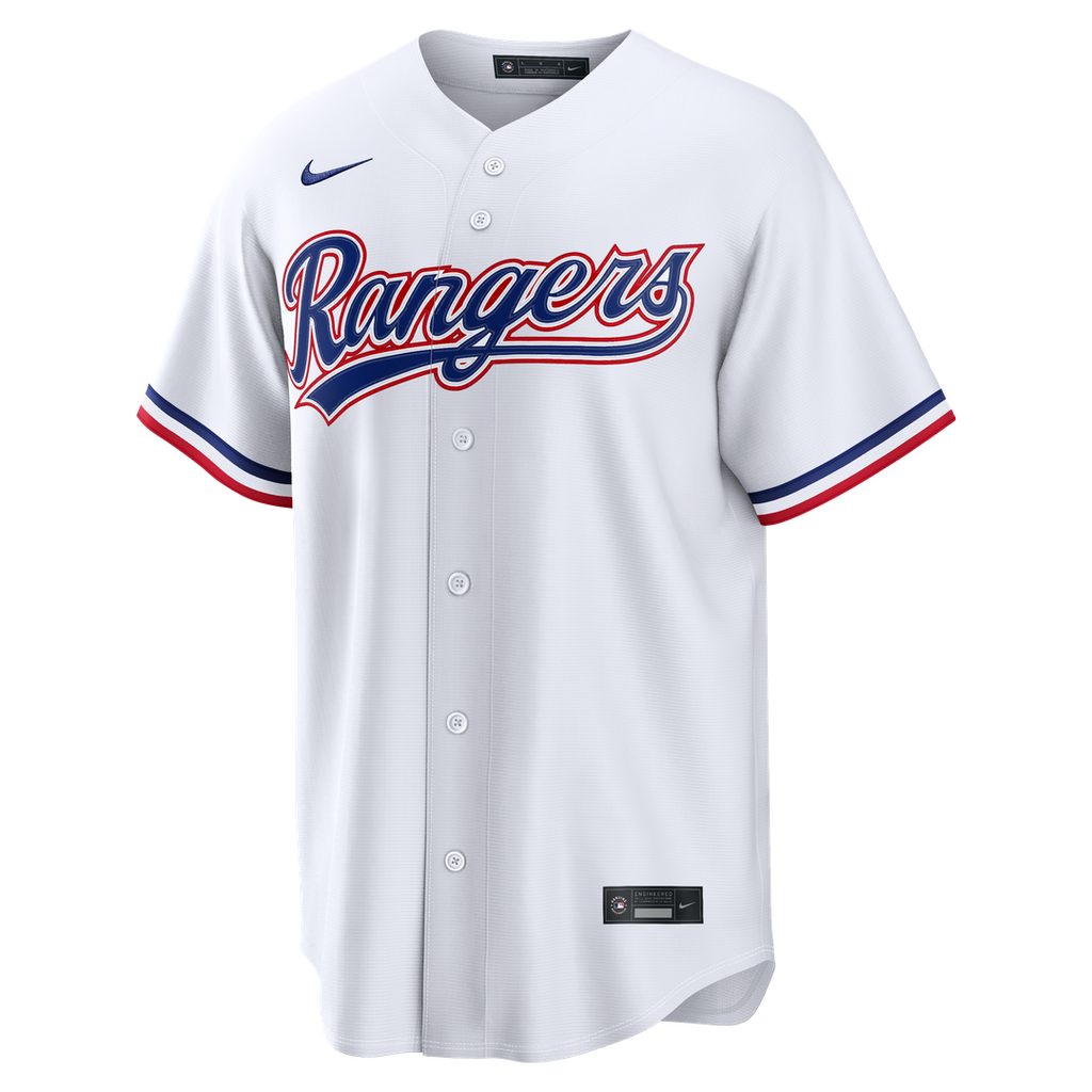 Men's Texas Rangers Wyatt Langford White Home Replica MLB Baseball Jersey - view 2