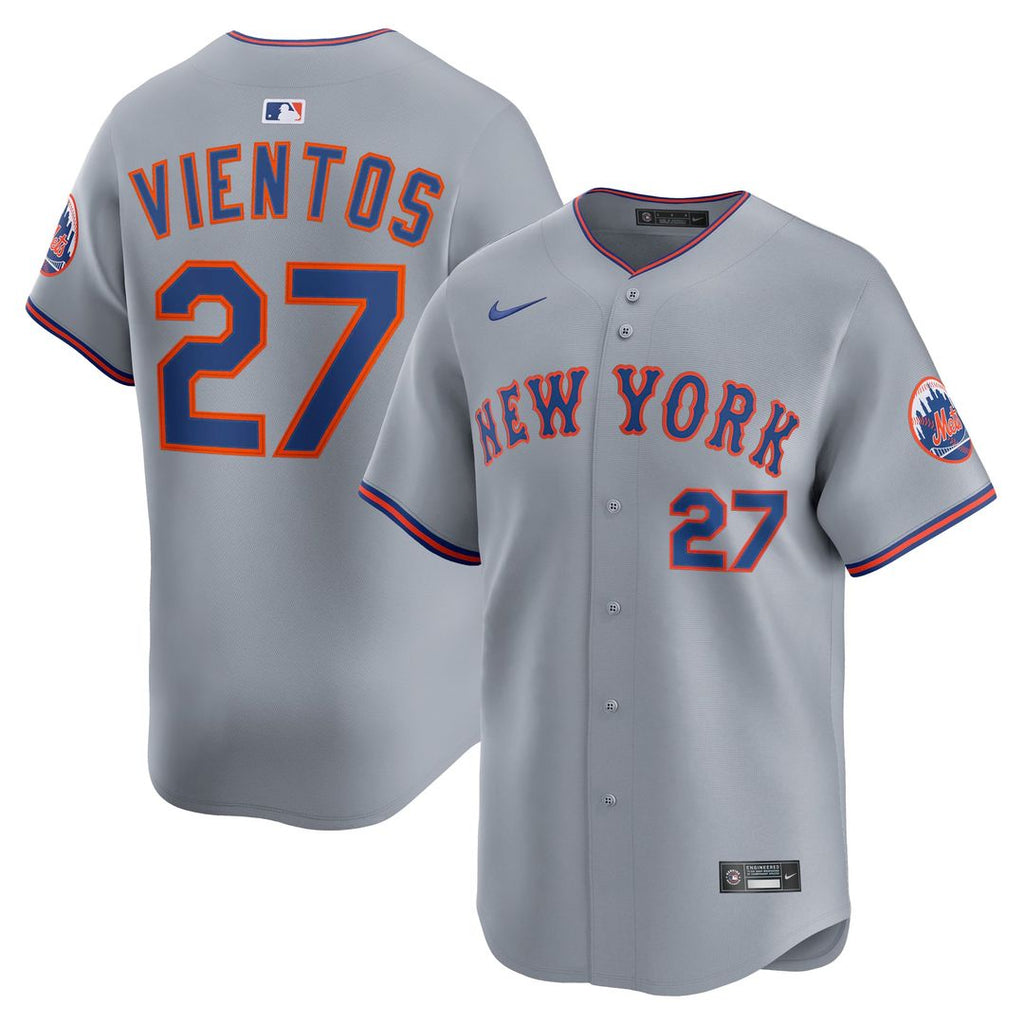 Men's New York Mets Mark Vientos Gray All-Star Limited MLB Baseball Jersey - view 15