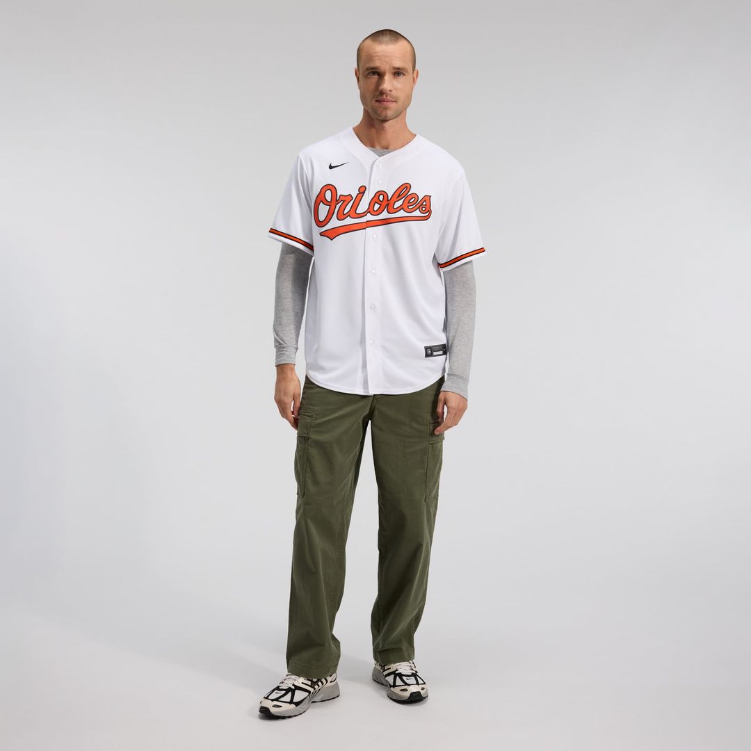 Men's Baltimore Orioles White Home Replica MLB Baseball Jersey - view 3