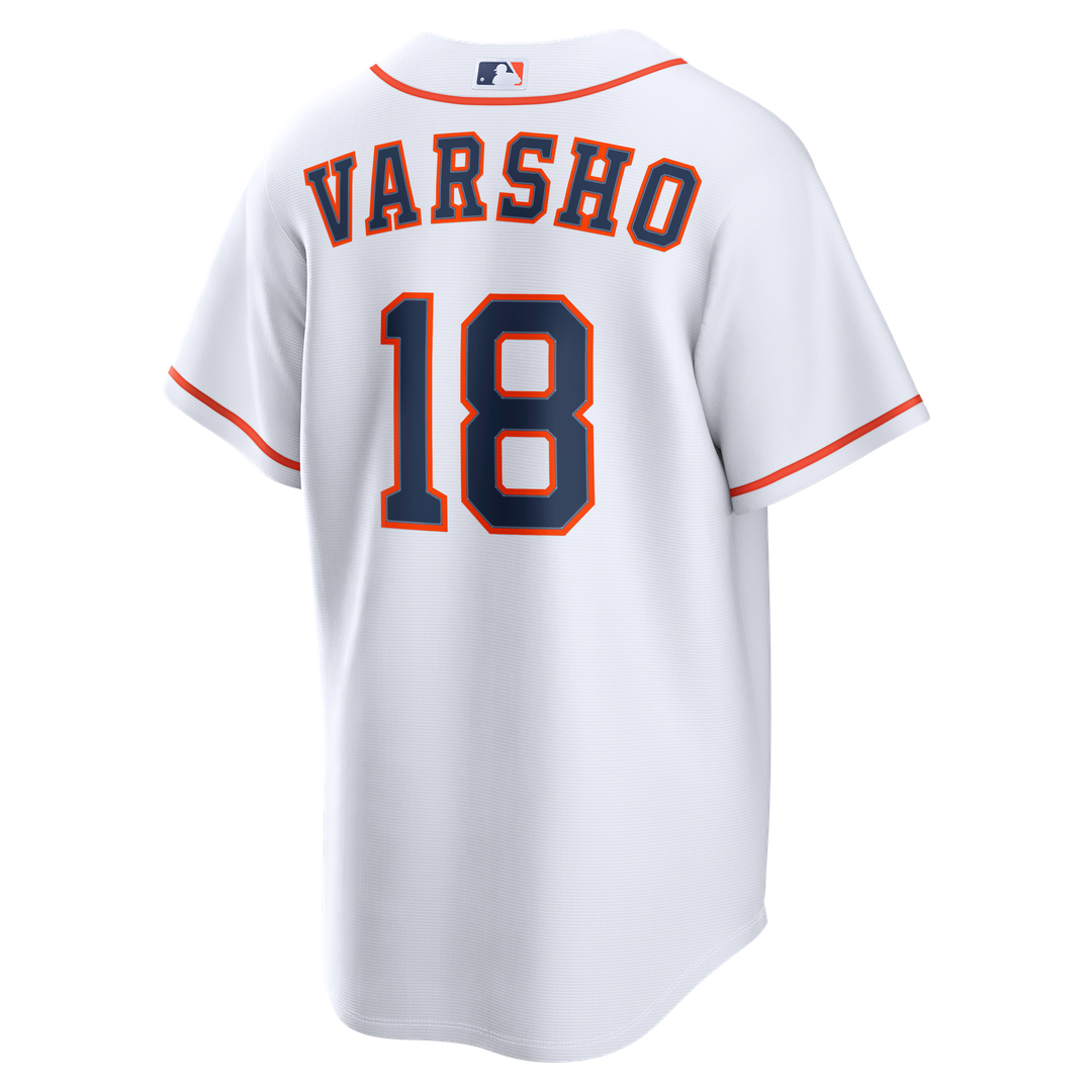 Men's Houston Astros Daulton Varsho White Home Replica MLB Baseball Jersey - view 5