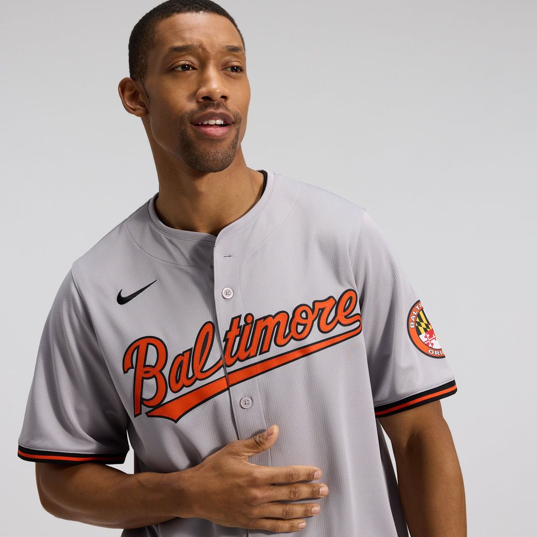 Men's Baltimore Orioles Gray Road Limited MLB Baseball Jersey - view 26