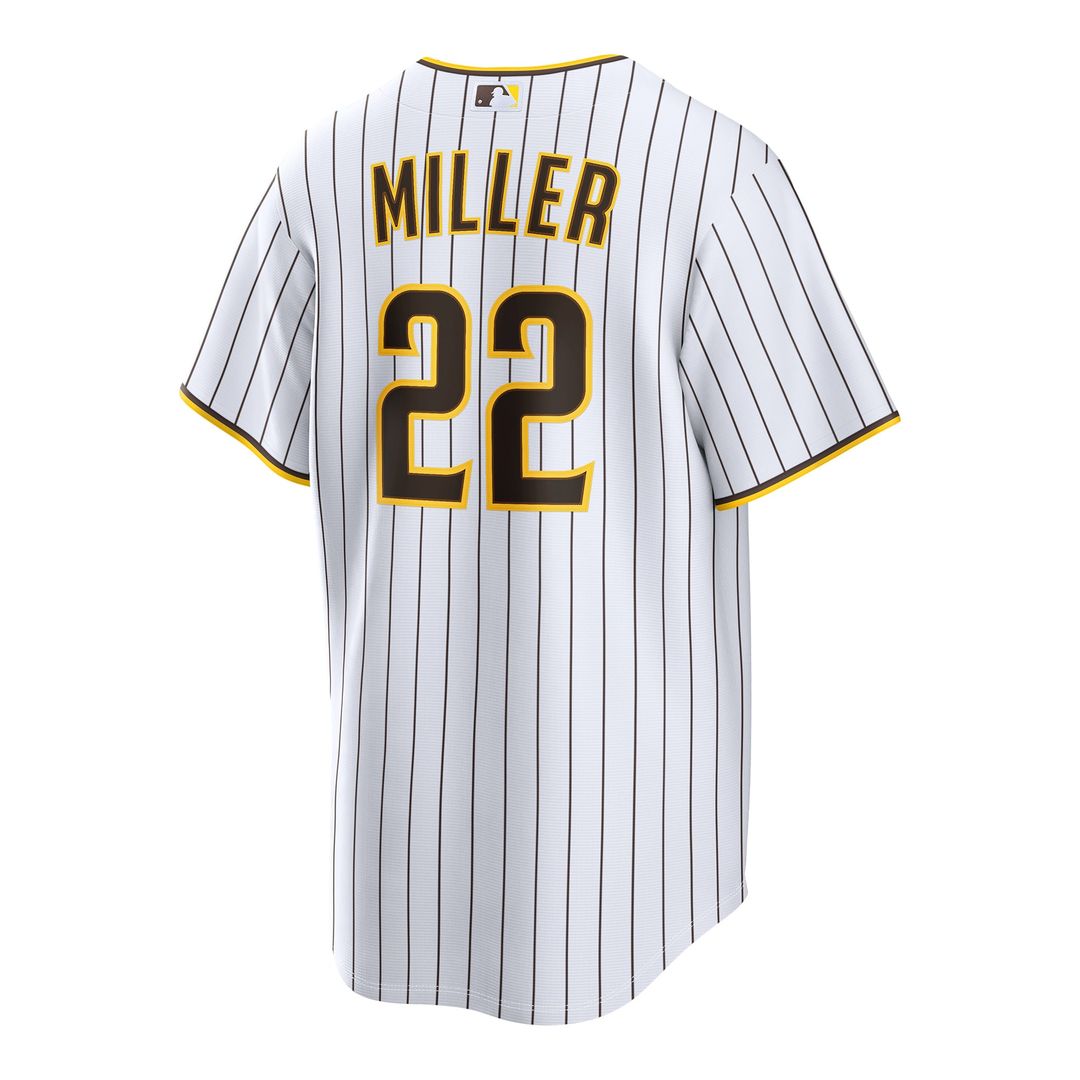 Men's San Diego Padres Mason Miller White Home Replica MLB Baseball Jersey - view 3