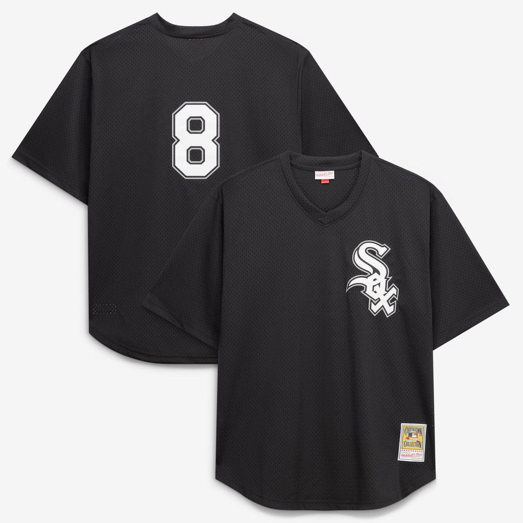 Men's Chicago White Sox Bo Jackson Black Cooperstown Collection Big & Tall Mesh Batting Practice MLB Baseball Jersey - view 1