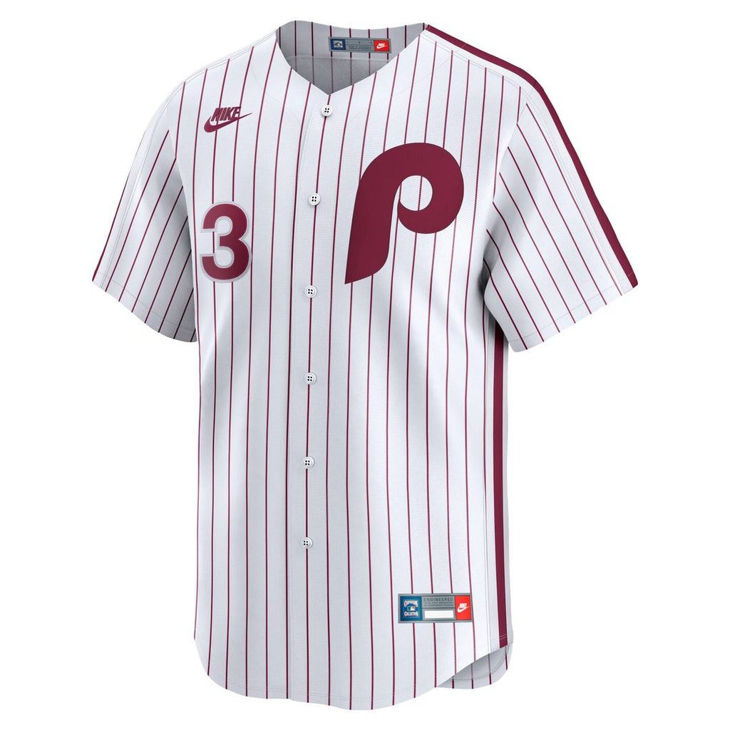 Men's Philadelphia Phillies Bryce Harper White Cooperstown Collection Limited MLB Baseball Jersey - view 2