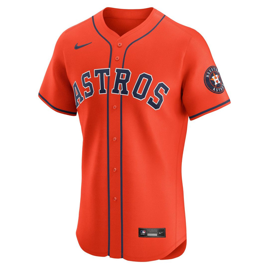 Men's Houston Astros Navy Alternate 2 Elite MLB Baseball Jersey - view 8