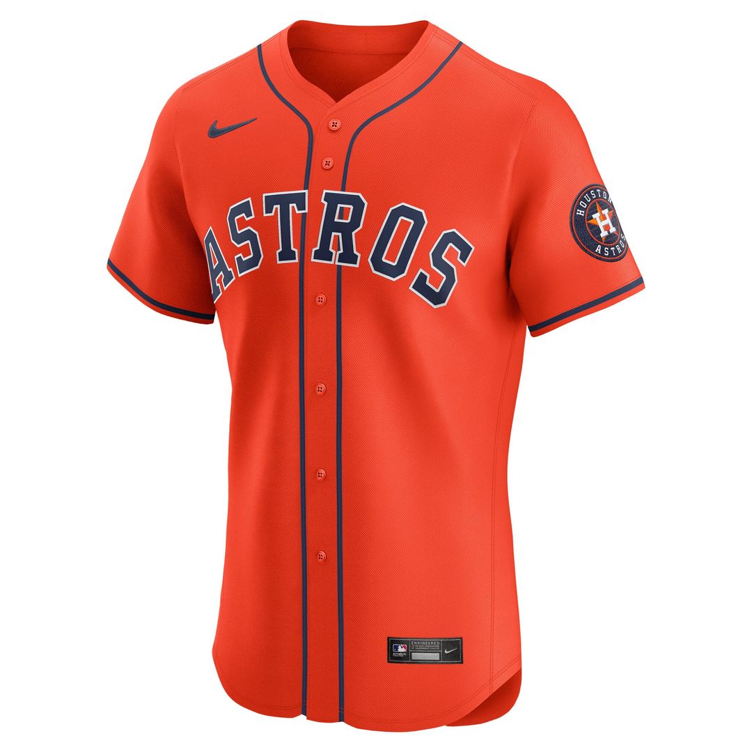 Men's Houston Astros Navy Alternate 2 Elite MLB Baseball Jersey - view 8
