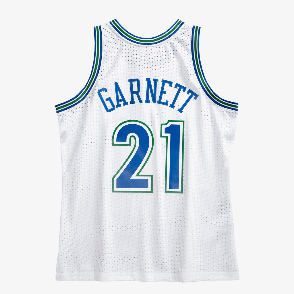 Men's Minnesota Timberwolves Kevin Garnett 1995 Swingman NBA Basketball Jersey - White - view 4