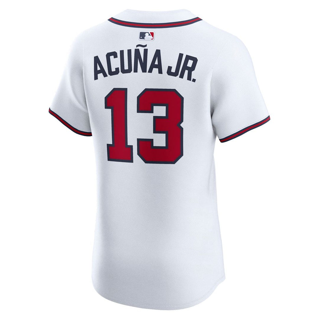 Men's Atlanta Braves Ronald Acuña Jr. Navy Alternate Elite MLB Baseball Jersey - view 9
