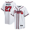 Men's Atlanta Braves Austin Riley White Home Replica MLB Baseball Jersey - view 1