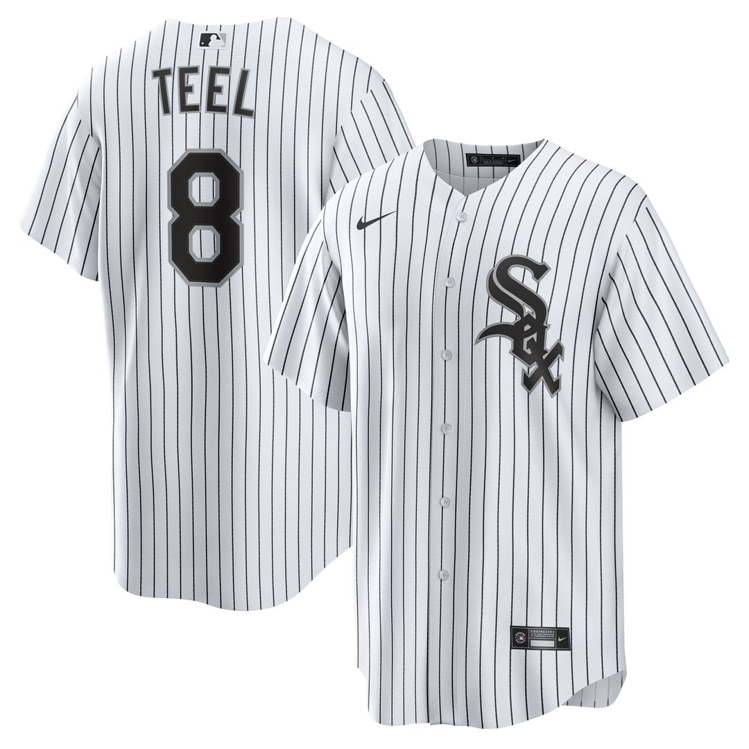 Men's Chicago White Sox Kyle Teel White Home Replica MLB Baseball Jersey - view 1