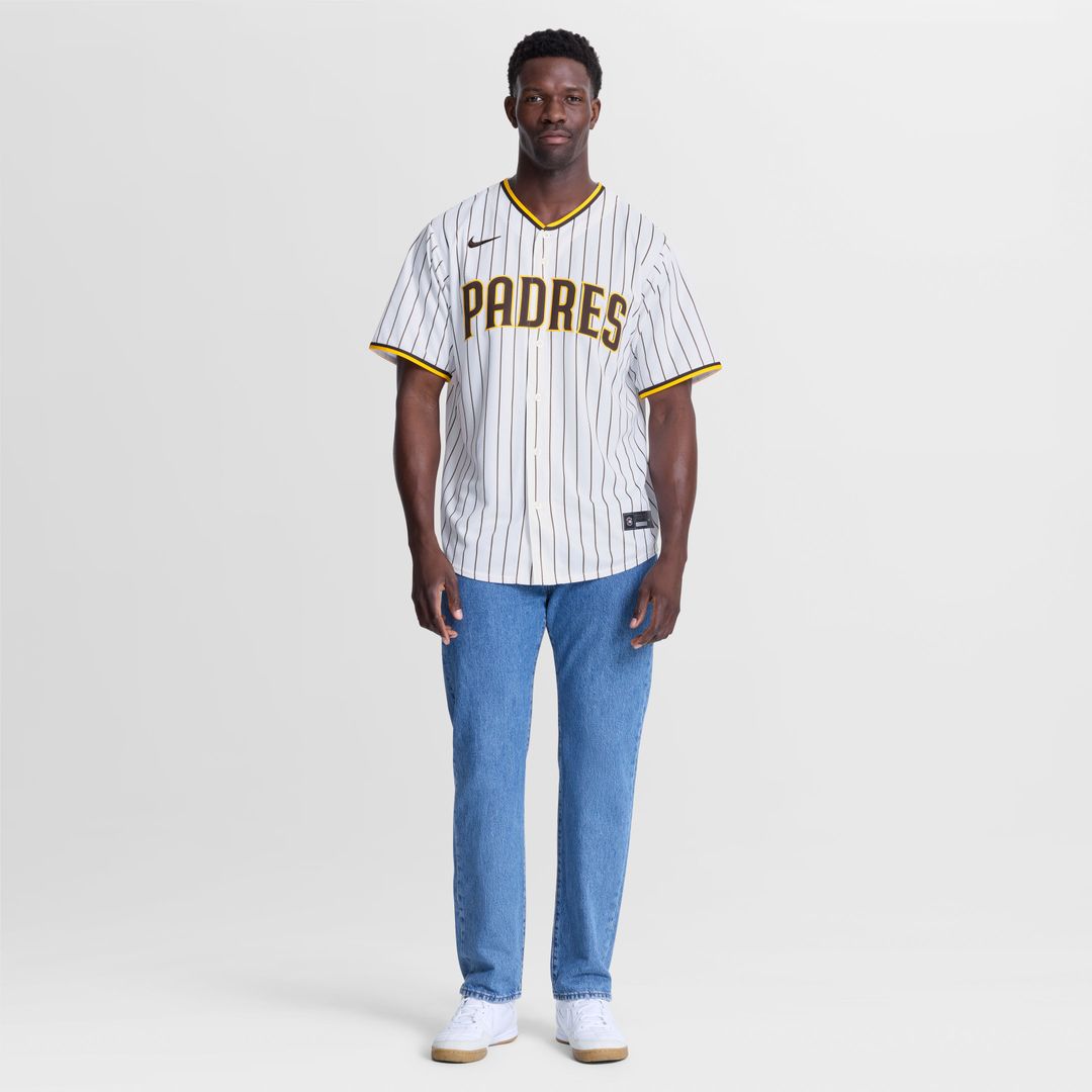 Men's San Diego Padres Manny Machado White Home Replica MLB Baseball Jersey - view 2