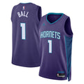 Unisex LaMelo Ball Charlotte Hornets Statement Edition Swingman NBA Basketball Jersey - Purple - view 1