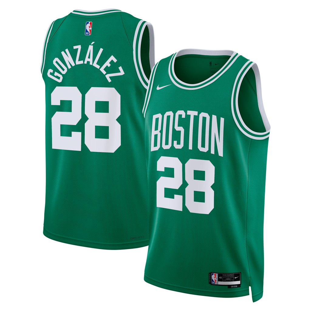 Unisex Hugo González Boston Celtics Icon Edition Swingman NBA Basketball Jersey - Kelly Green - view 1