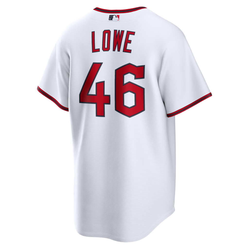 Men's Cleveland Guardians Nathaniel Lowe White Home Replica MLB Baseball Jersey - view 3