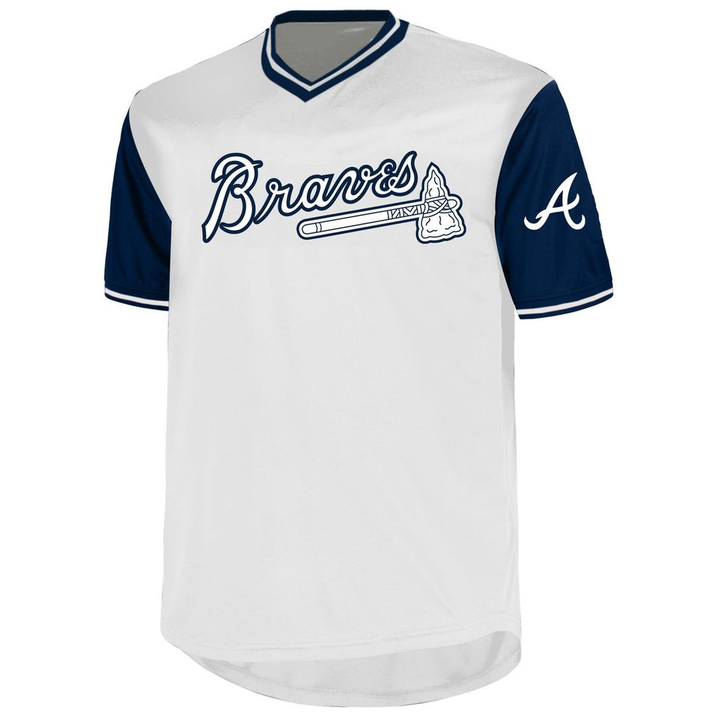 Men's Atlanta Braves Ronald Acuña Jr. White Big & Tall Name & Number MLB Baseball Jersey - view 2