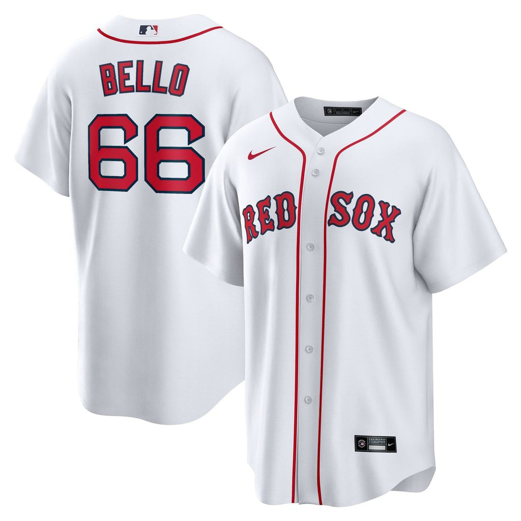 Men's Boston Red Sox Brayan Bello White Home Replica MLB Baseball Jersey - view 1