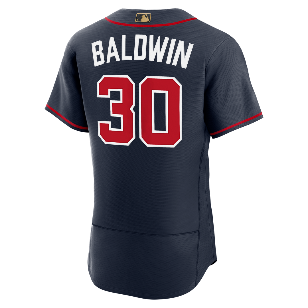 Men's Atlanta Braves Drake Baldwin Red MLB Awards Jersey - view 12