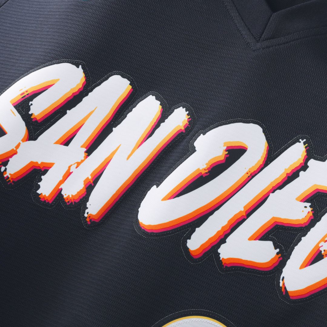 Men's San Diego Padres Nick Pivetta Obsidian 2026 City Connect Stadium MLB Baseball Jersey - view 4