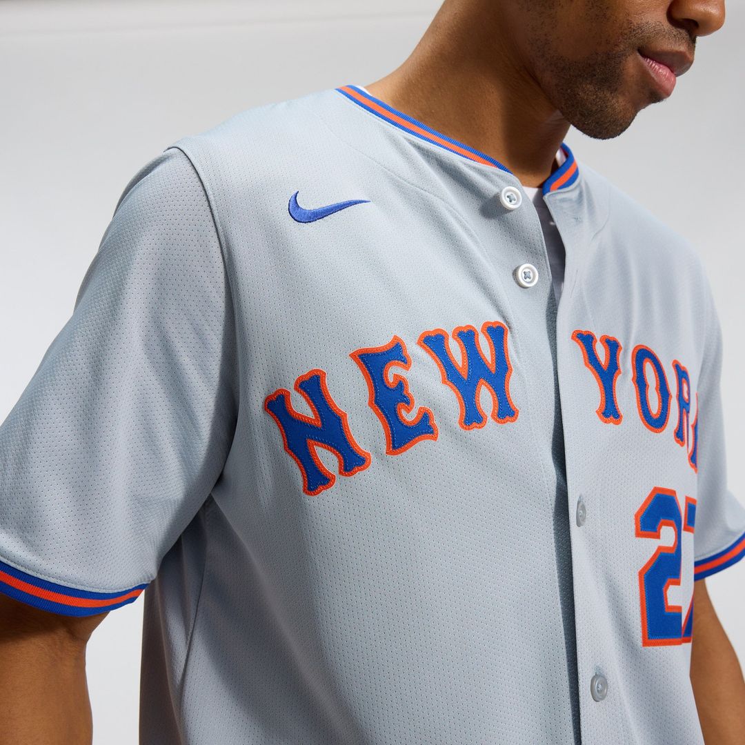 Men's New York Mets Mark Vientos Gray All-Star Limited MLB Baseball Jersey - view 24