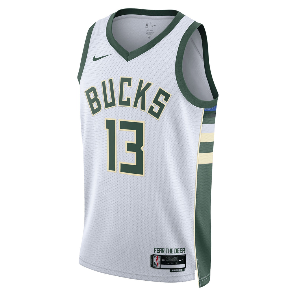 Unisex Ryan Rollins Milwaukee Bucks Association Edition Swingman NBA Basketball Jersey - White - view 3