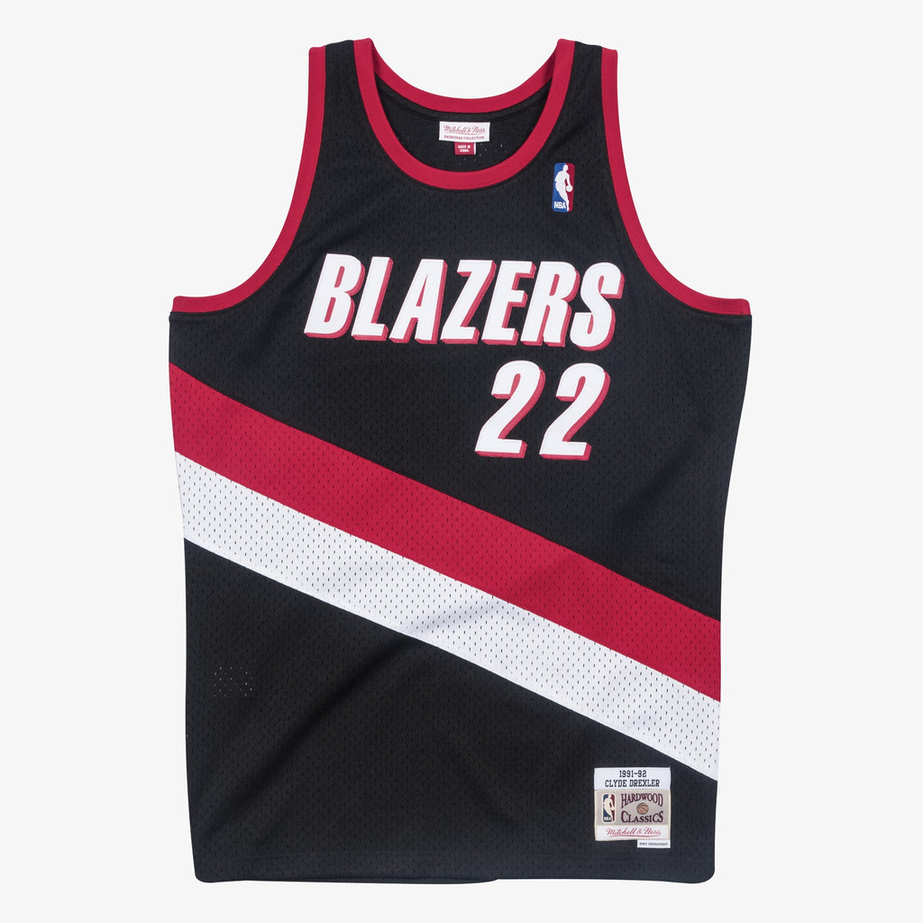 Men's Portland Trail Blazers Swingman NBA Basketball Jersey Clyde Drexler 1991-92 - view 2