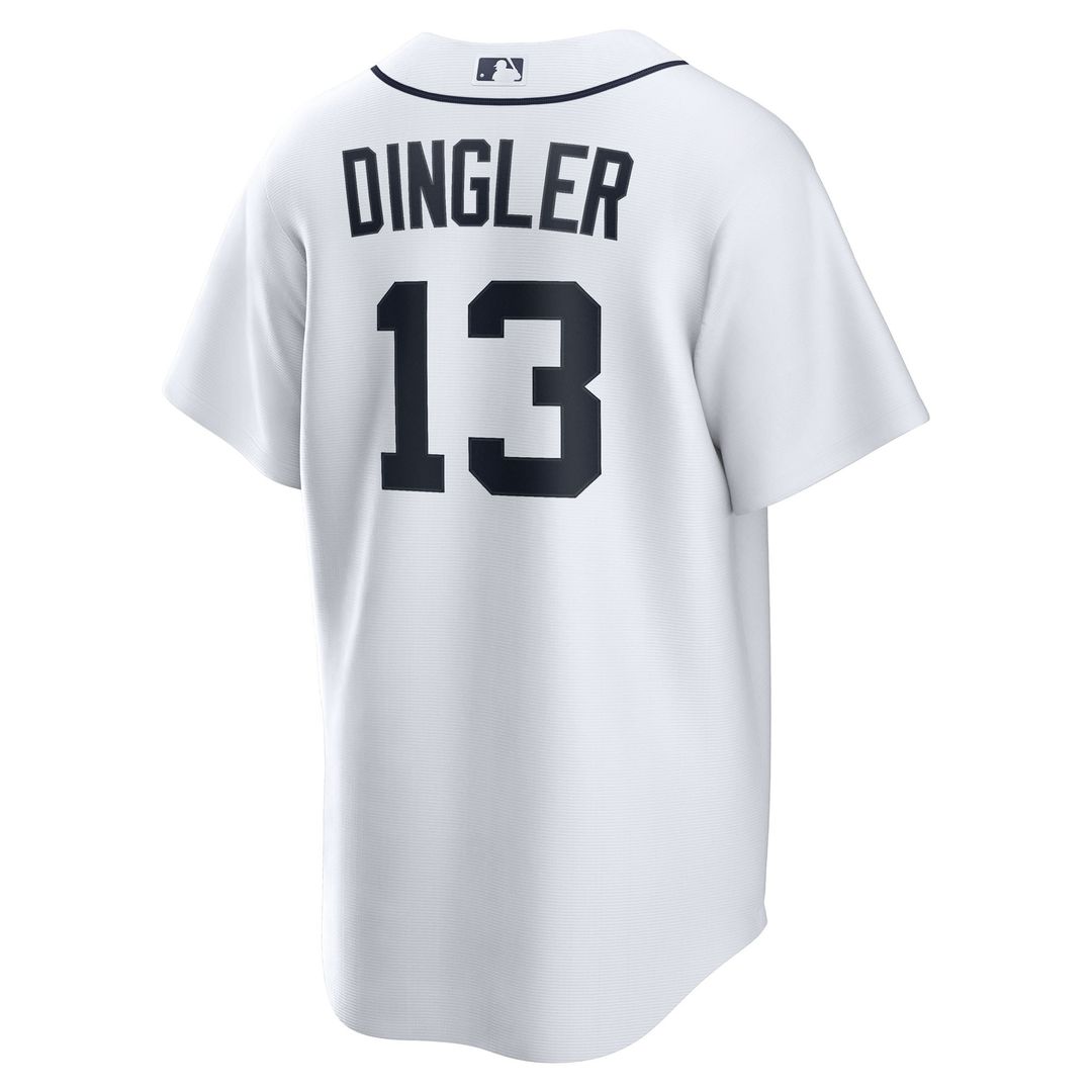 Men's Detroit Tigers Dillon Dingler White Home Replica MLB Baseball Jersey - view 3