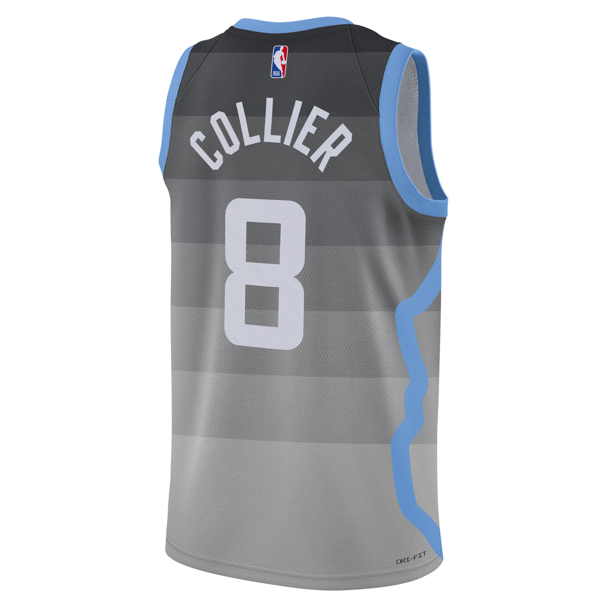 Unisex Isaiah Collier Utah Jazz 2025/26 City Edition Swingman NBA Basketball Jersey - Gray - view 4