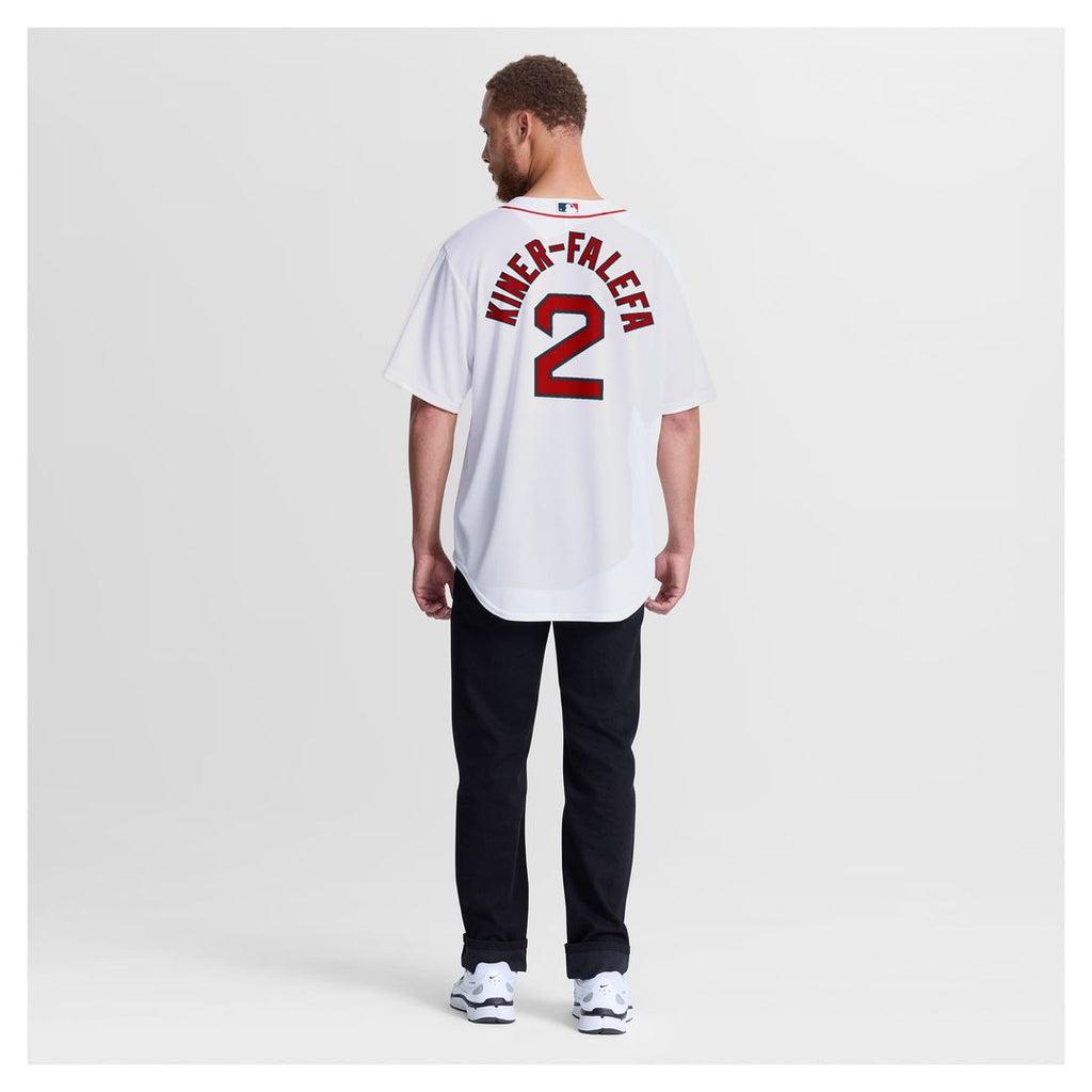 Men's Boston Red Sox Isiah Kiner-Falefa White Home Replica MLB Baseball Jersey - view 5