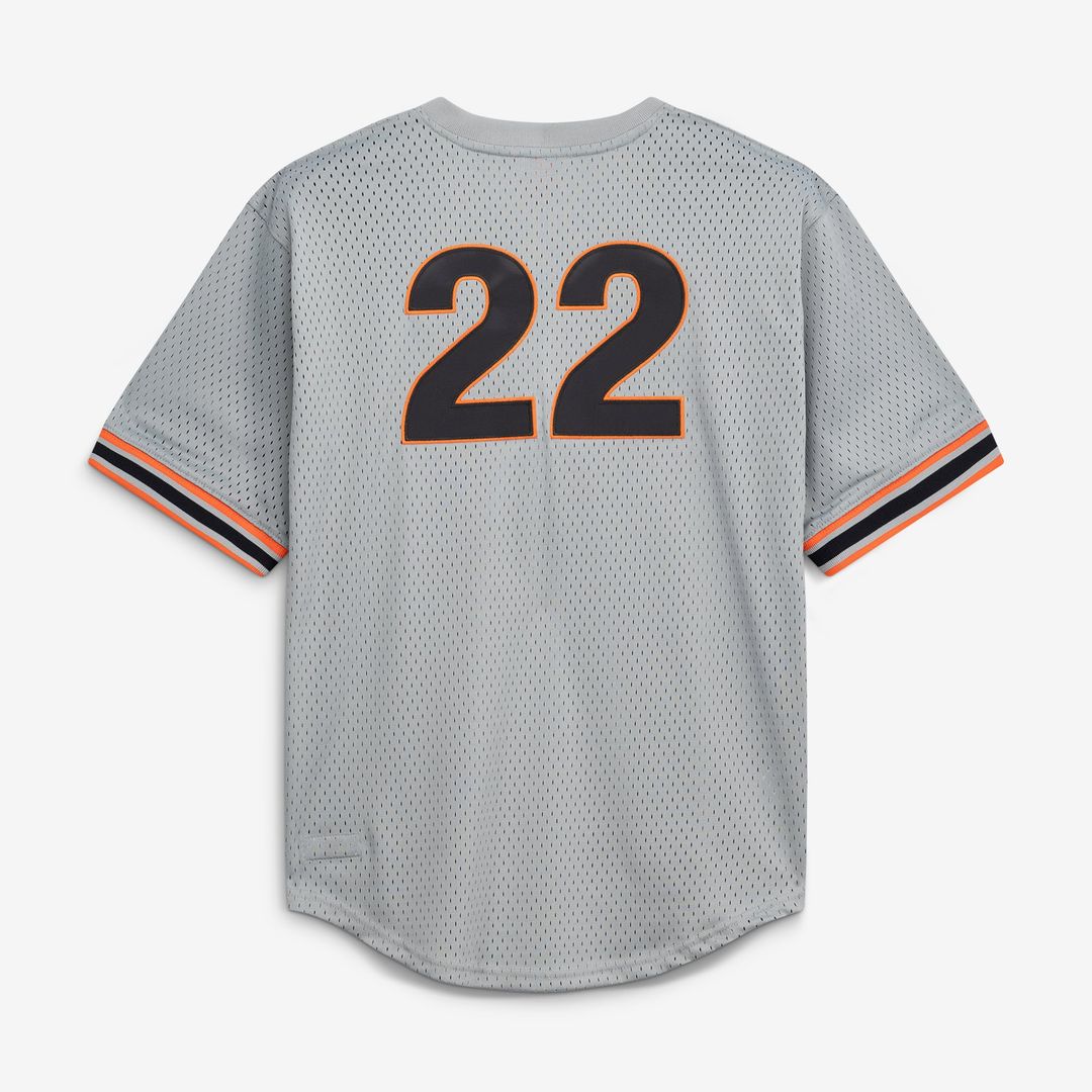 Men's San Francisco Giants Will Clark Gray Batting Practice MLB Baseball Jersey - view 3