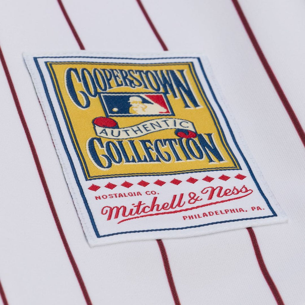 Men's Philadelphia Phillies Chase Utley White 2003 Cooperstown Collection MLB Baseball Jersey - view 7
