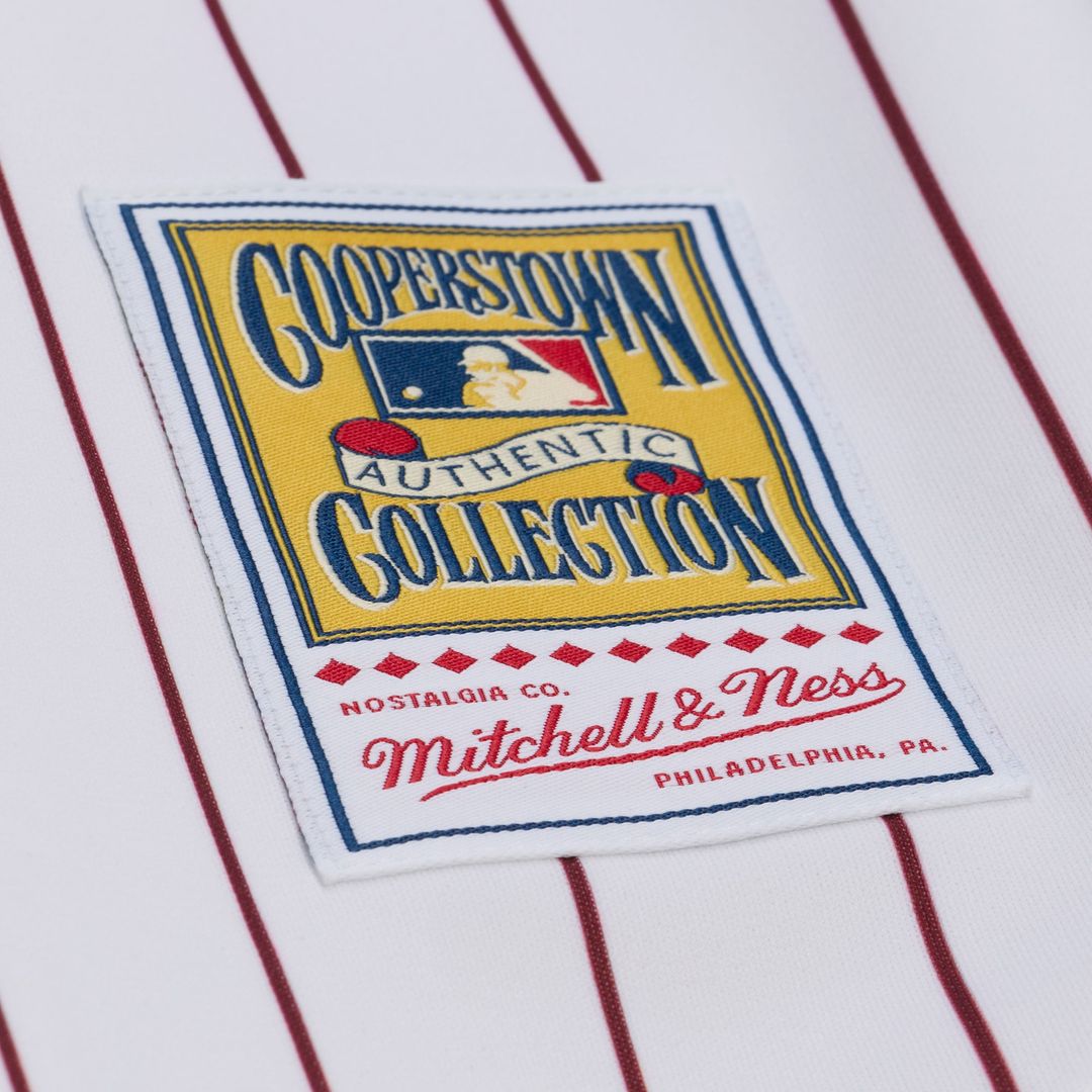 Men's Philadelphia Phillies Chase Utley White 2003 Cooperstown Collection MLB Baseball Jersey - view 7