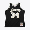 Men's Los Angeles Lakers Off Court Swingman NBA Basketball Jersey Shaquille O'Neal 1996 - view 1