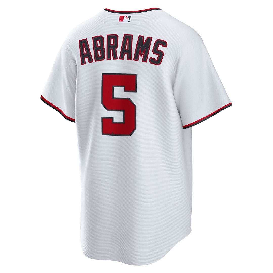 Men's Washington Nationals CJ Abrams White Home Replica MLB Baseball Jersey - view 7