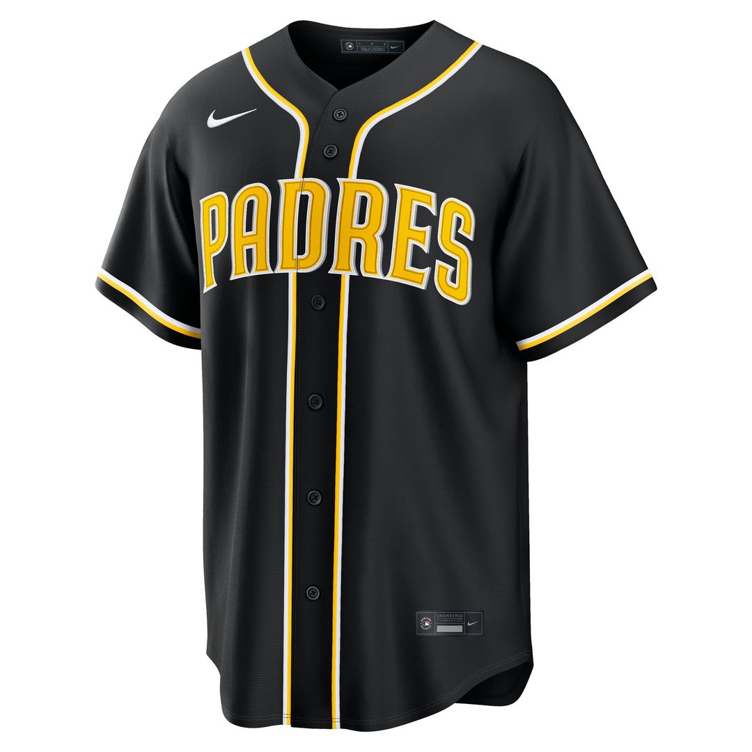Men's San Diego Padres Fashion Replica Black Out MLB Baseball Jersey - view 2