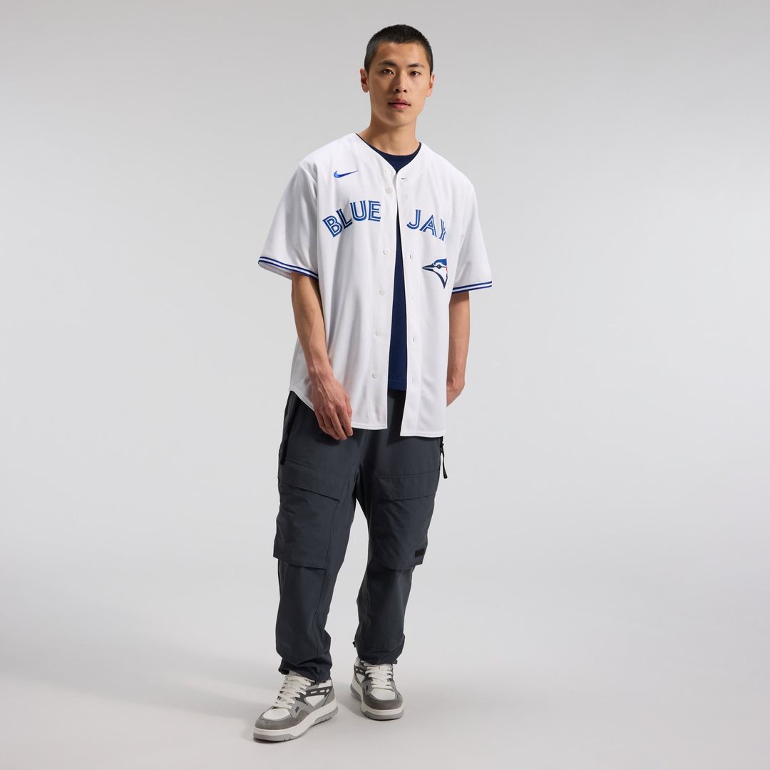 Men's Toronto Blue Jays Trey Yesavage White Home Replica MLB Baseball Jersey - view 4