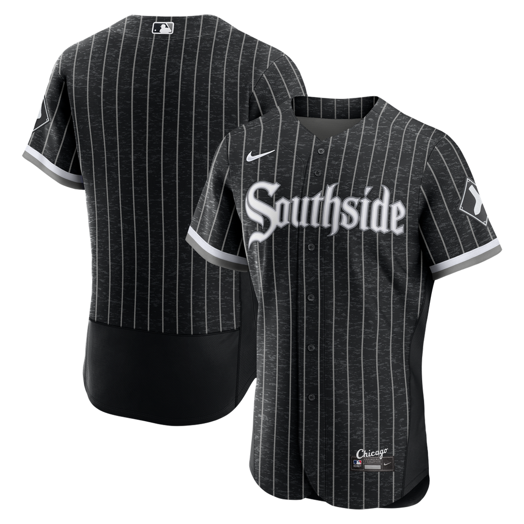 Men's Chicago White Sox Black Alternate MLB Baseball Jersey - view 2